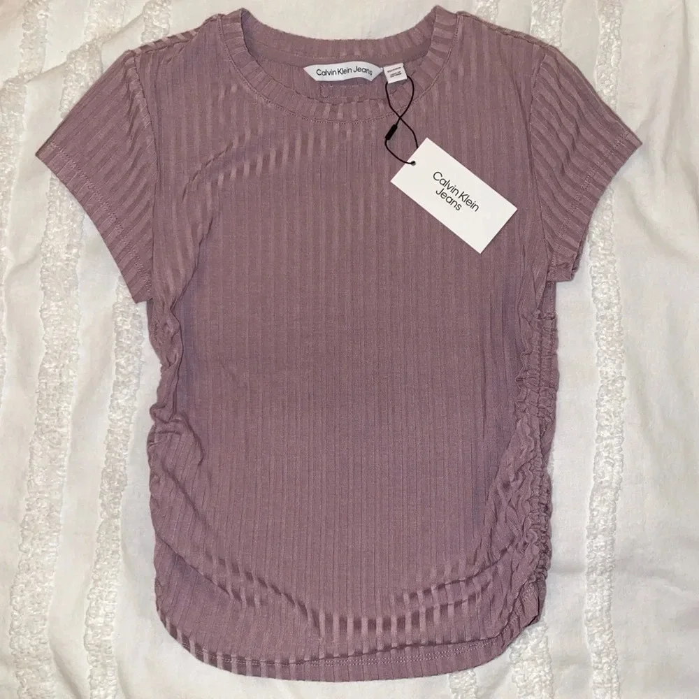 Calvin Klein Ribbed Top - Picture 2 of 9